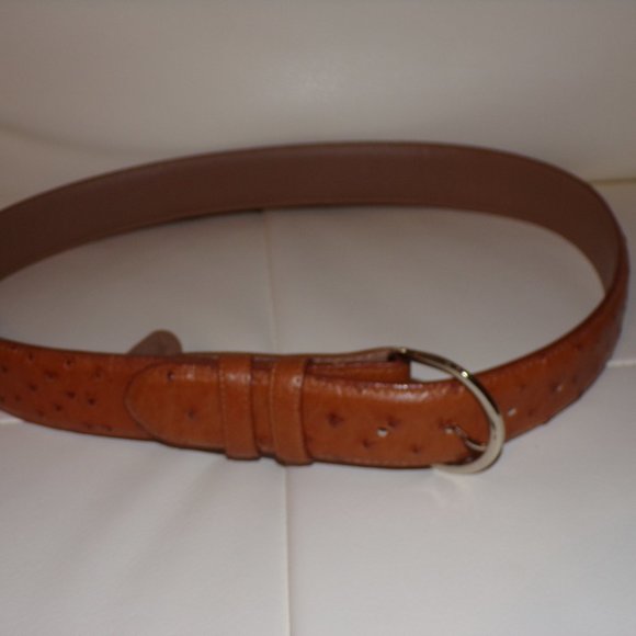 Ferrini Ostrich Belt Size 36" - Picture 3 of 7
